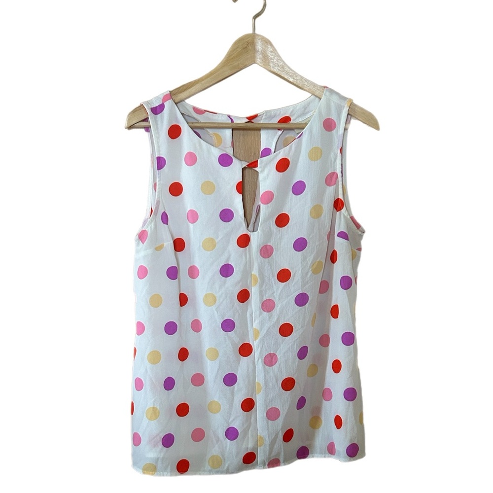 ModCloth Polka Dot Sleeveless Blouse